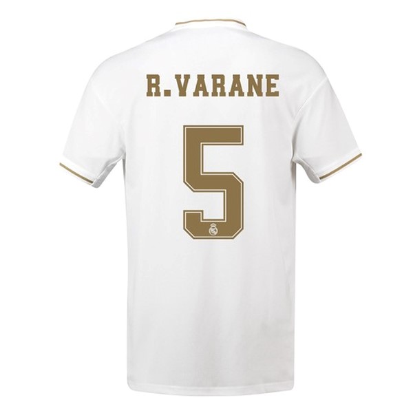 Maillot Football Real Madrid NO.5 Varane Domicile 2019-20 Blanc